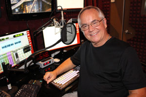Johnny in voice recording studio