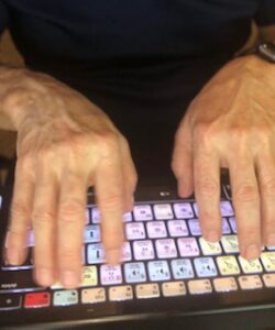 Hands on a keyboard